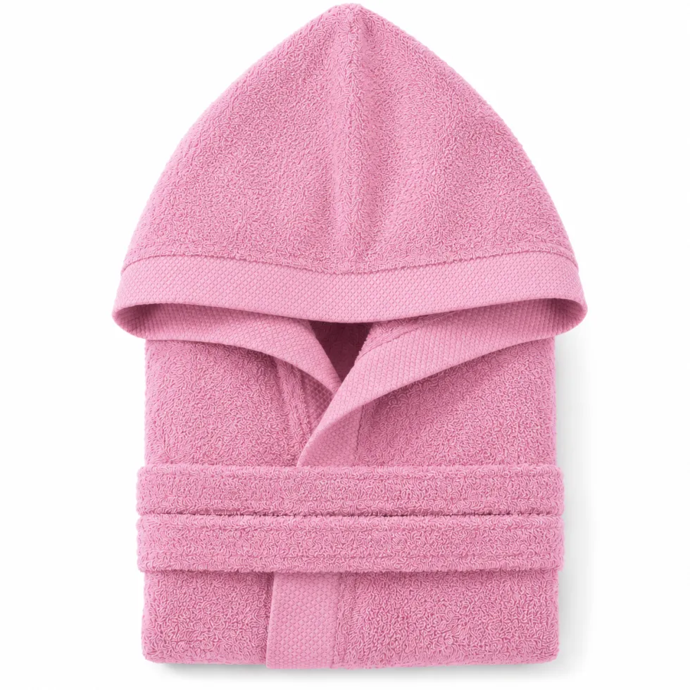 Accappatoio con cappuccio Elegant Rosa