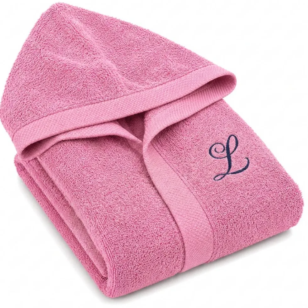 Accappatoio con cappuccio Elegant Rosa