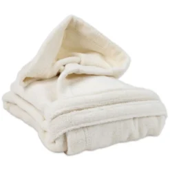 Accappatoio in Cotone con cappuccio Zero Crema