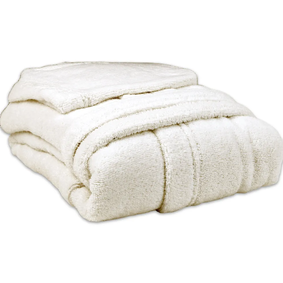 Accappatoio in Cotone con cappuccio Zero Crema