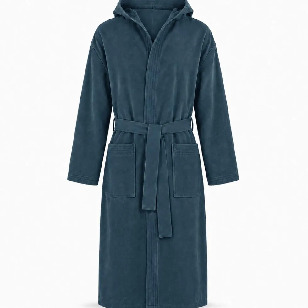 Accappatoio in Microfibra Blu Navy