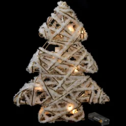 Albero Bianco/Oro con luci Led