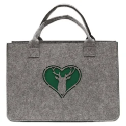 Borsa in pannolenci Renna Verde