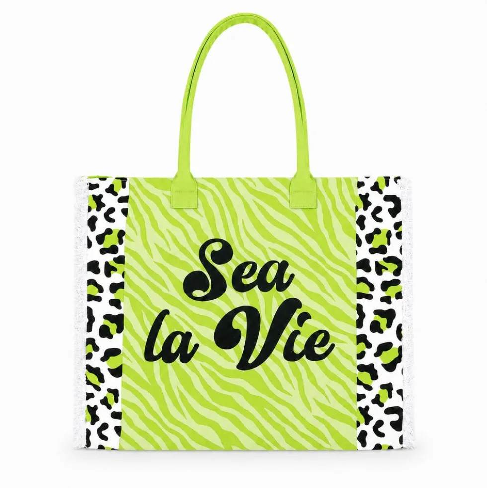 Borsa Mare con zip Sea La Vie Verde