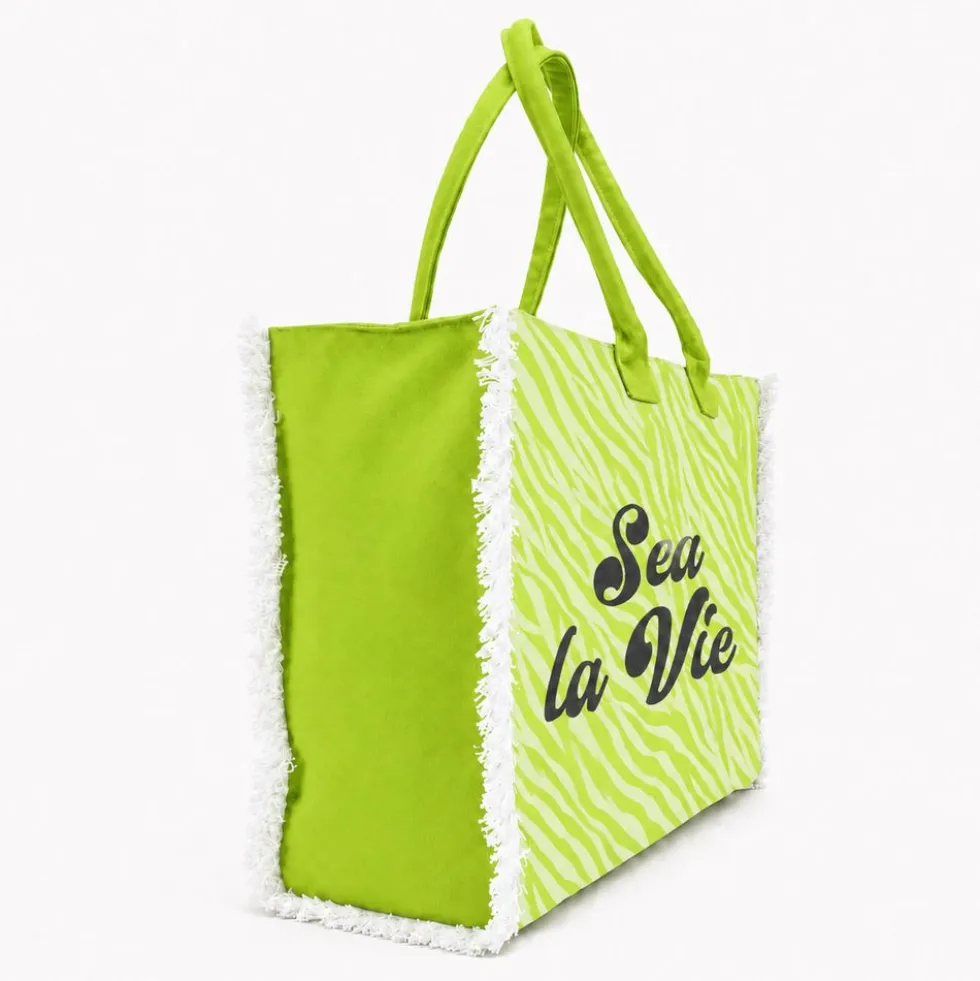Borsa Mare con zip Sea La Vie Verde