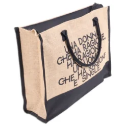 Borsa Mare di Juta Michy Donna Ragione Uomo Single