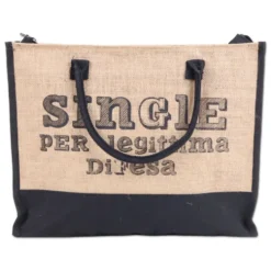 Borsa Mare di Juta Michy Single Legittima Difesa