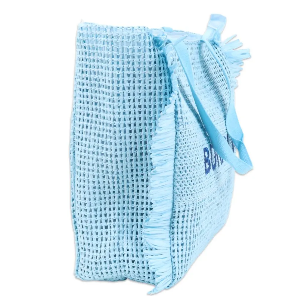 Borsa Mare in Paglia Lena Azzurra