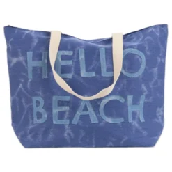 Borsa mare in Tessuto Bria Blu