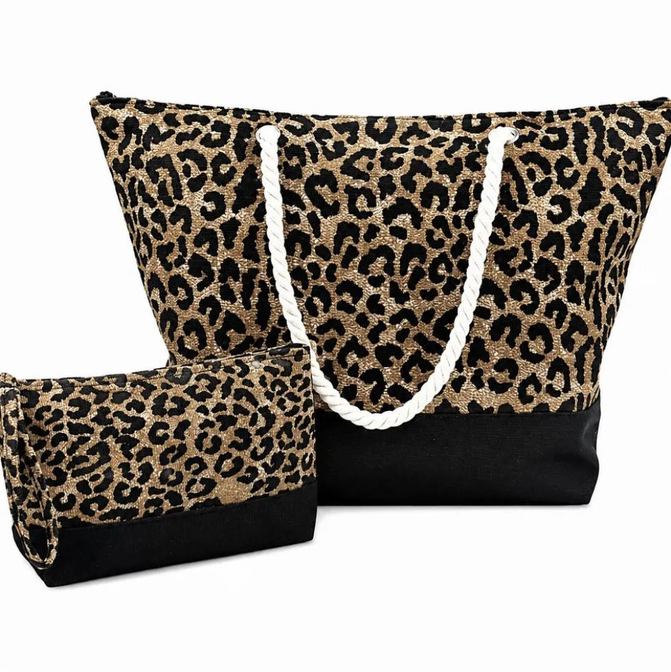 Borsa Mare in tessuto Leo