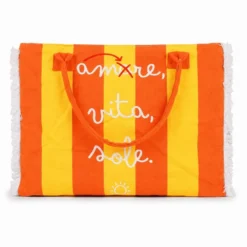 Borsa Spiaggia Amore Mare Arancione