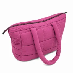 Borsa Tote trapuntata puffer Louise Fucsia