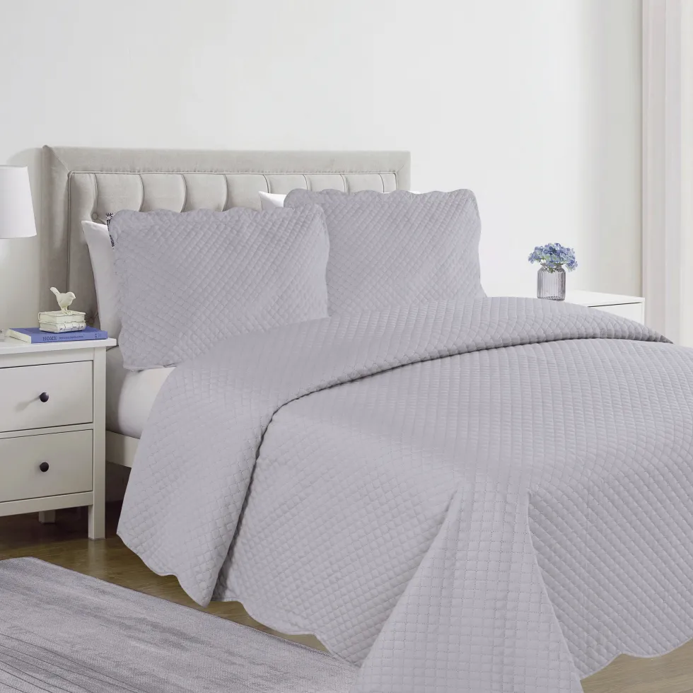 Boutis Copriletto estivo Diamond Grigio Singolo