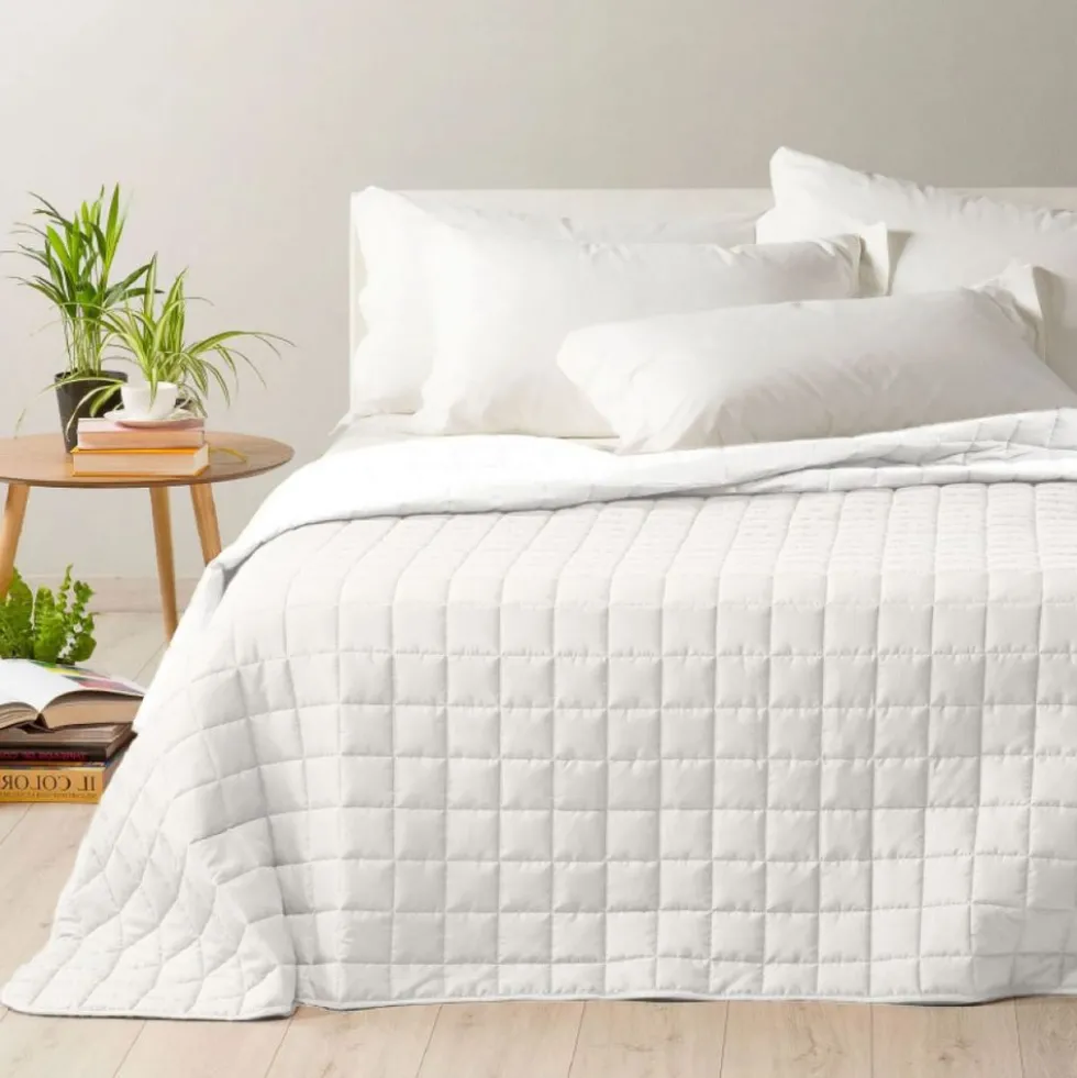 Boutis copriletto Kim double Bianco - Fumo Singolo