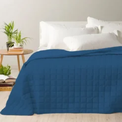 Boutis copriletto Kim double Blu - Polvere Singolo