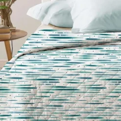 Boutis copriletto Lyra Riga Azzurra Matrimoniale