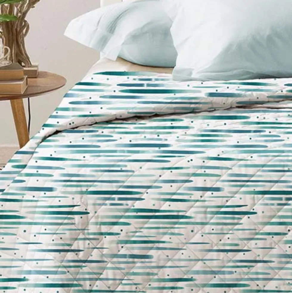 Boutis copriletto Lyra Riga Azzurra Matrimoniale