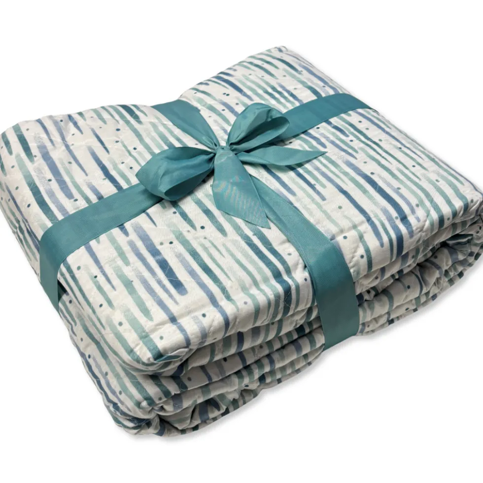 Boutis copriletto Lyra Riga Azzurra Matrimoniale