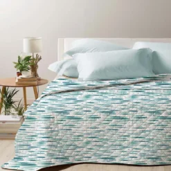 Boutis copriletto Lyra Riga Azzurra Matrimoniale