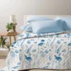 Boutis copriletto Maui barriera corallina azzurra singolo