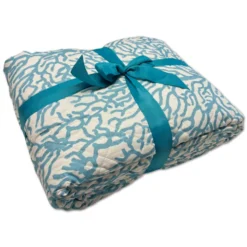 Boutis copriletto mersin corallo tiffany piazza e mezzo