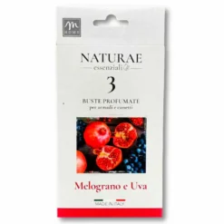 3 buste profumate Armadi e cassetti Melograno e Uva