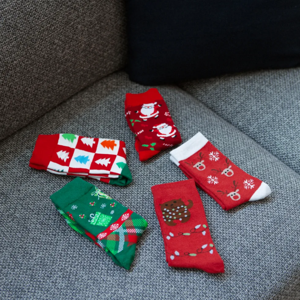 Calze Natalizie in Scatola Regalo Lucine