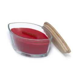 Candela a lenta combustione con coperchio fragranza Vino