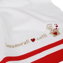 Canovaccio cotone ricamato Innamorati Cotti