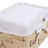 Cestino 4 Lavette in Spugna Lien Bianco