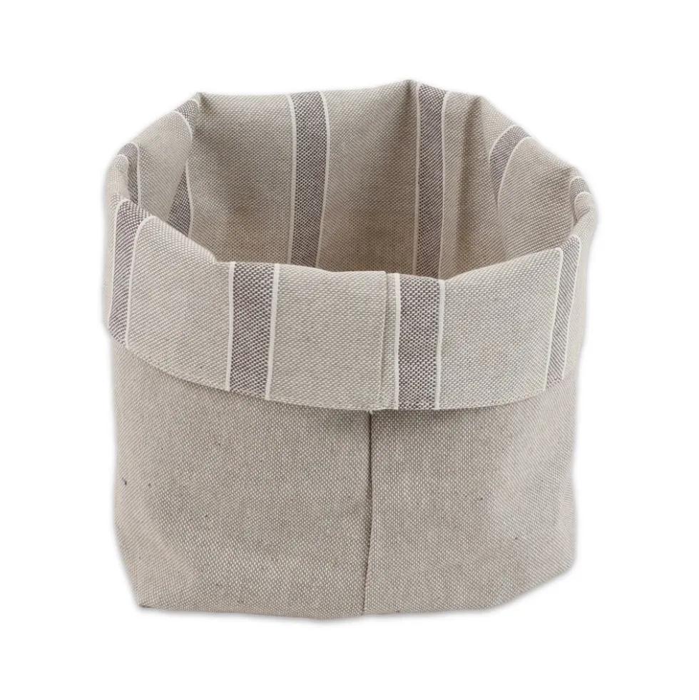 Cestino Portapane in Cotone Doubleface California Beige