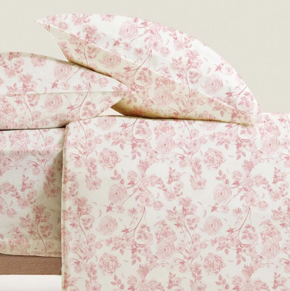 Completo Lenzuola Alys Rosa Matrimoniale