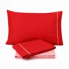 Completo Lenzuola Amelia Matrimoniale Rosa Rosso