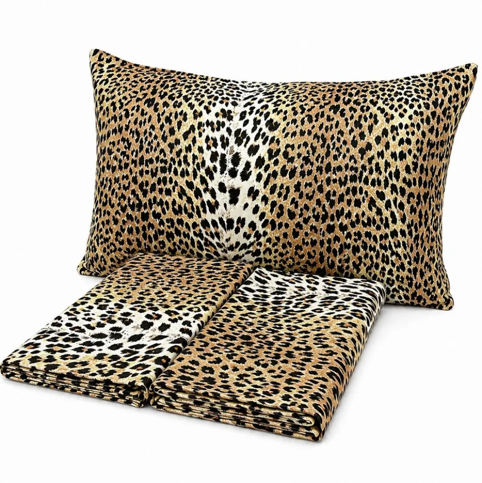 Completo Lenzuola Animalie Leopardato Piazza e mezzo