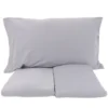 Completo Lenzuola Antigua Jersey no stiro Grigio Singolo