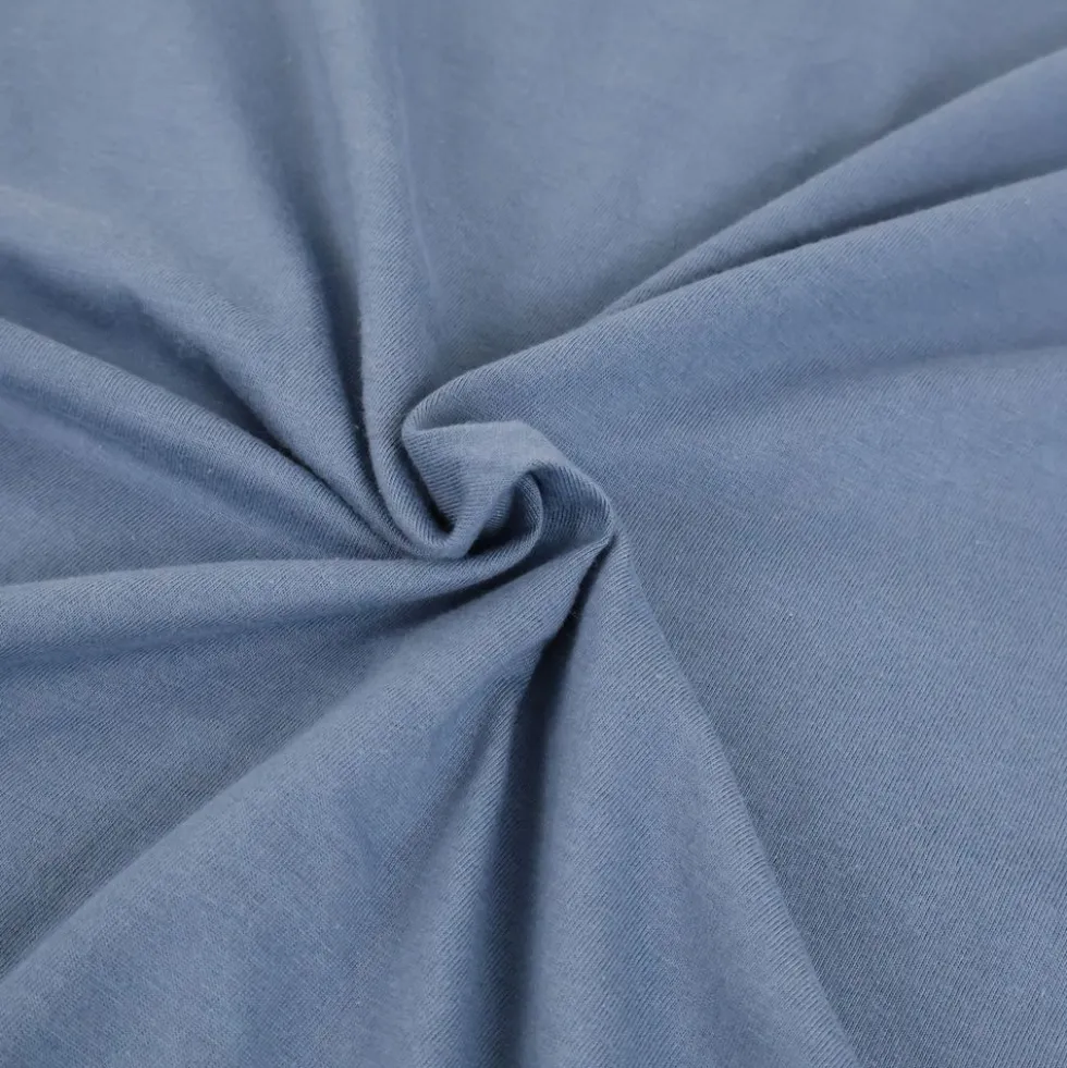 Completo Lenzuola Antigua Jersey no stiro Blu Royal Matrimoniale