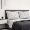 Completo Lenzuola Arabesco grigio singolo