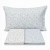 Completo Lenzuola Armonia fiorellini azzurro Singolo