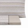 Completo Lenzuola Baia zig zag Tortora Piazza e mezzo