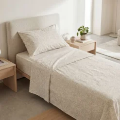 Completo Lenzuola Blot sassolino beige singolo