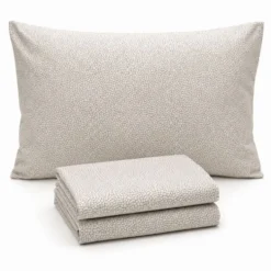 Completo Lenzuola Blot sassolino beige matrimoniale