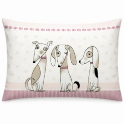 Completo Lenzuola Cagnolini rosa Singolo