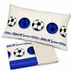 Completo Lenzuola Calcio Blu Piazza e mezzo