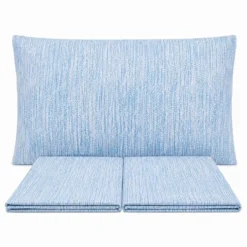 Completo Lenzuola Caleffi Perle Blu Matrimoniale