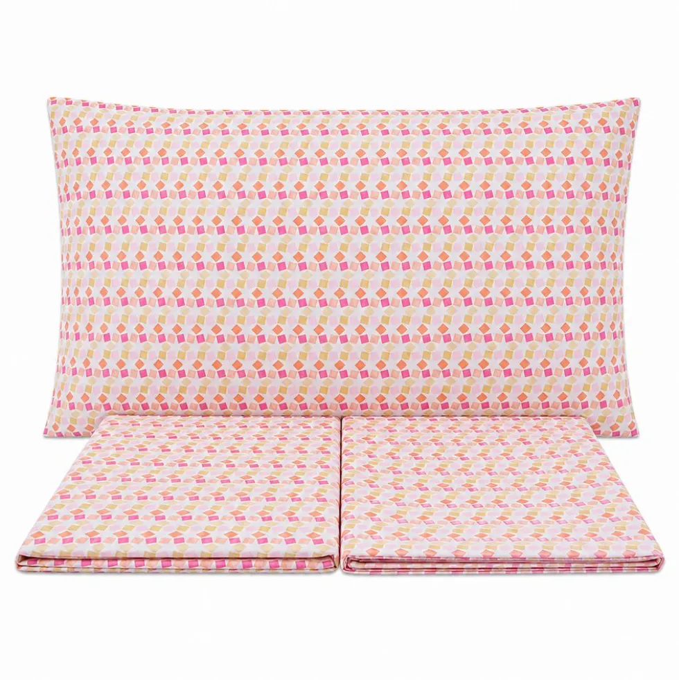 Completo Lenzuola Caleffi Smart Fuxia Matrimoniale