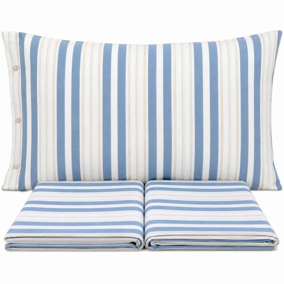 Completo Lenzuola Cannes Blu Matrimoniale