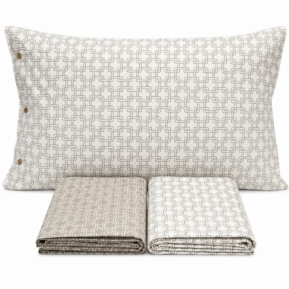 Completo Lenzuola catena beige Singolo