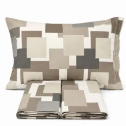 Completo Lenzuola City beige matrimoniale