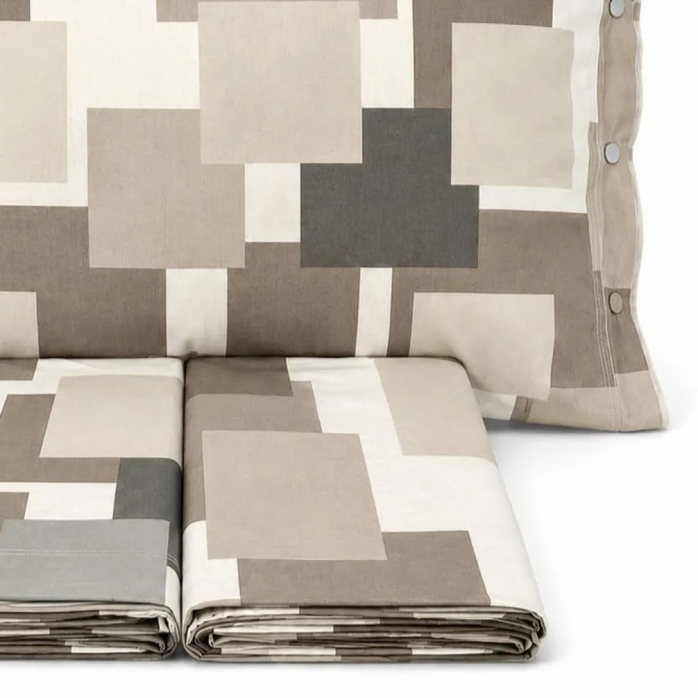 Completo Lenzuola City beige matrimoniale