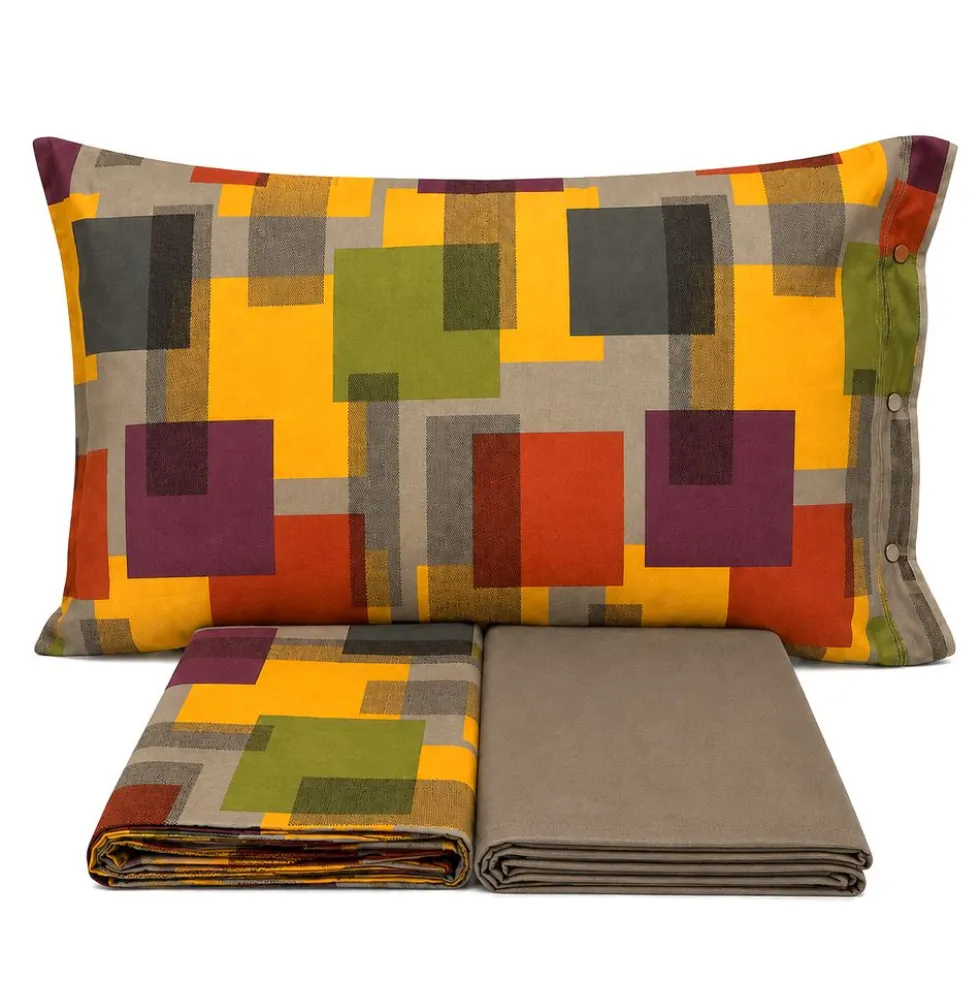 Completo Lenzuola City Multicolor Singolo